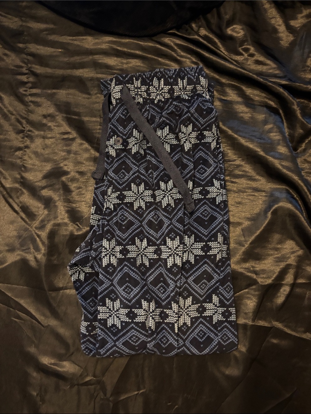 Navy Patterned PJ pants with Drawstring Waist